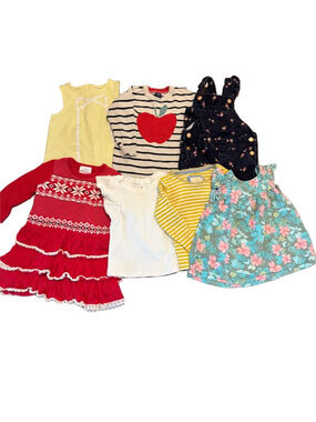 **Bundle of 6**Girls Mixed Brands of Tops and Dresses Size 2 to 4